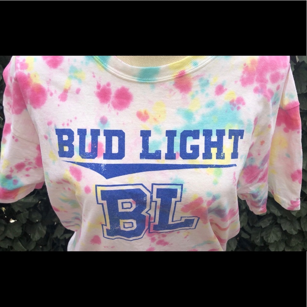 Bud Light Logo Splatter Print Tee - image 2
